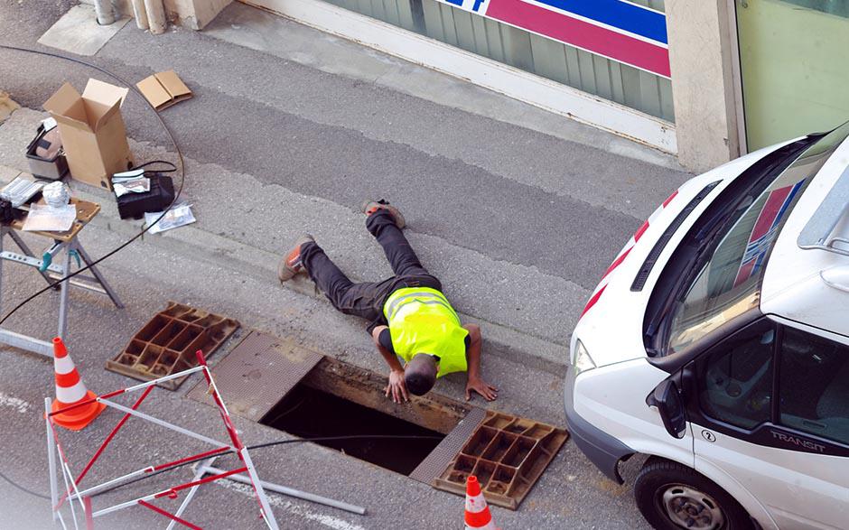 travaux assainissement Chalo-Saint-Mars