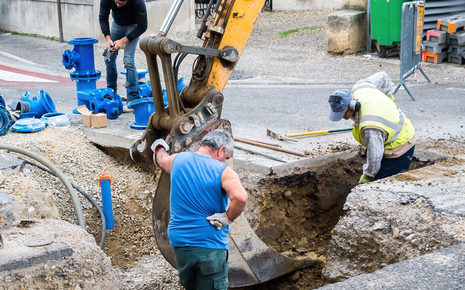 travaux assainissement Chalo-Saint-Mars